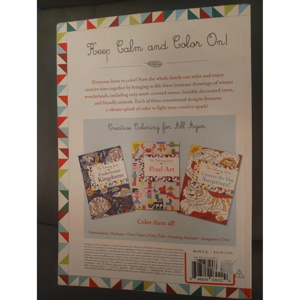 The Coloring Space Winter Wonders Adult Coloring Book Holiday Winter Scenes